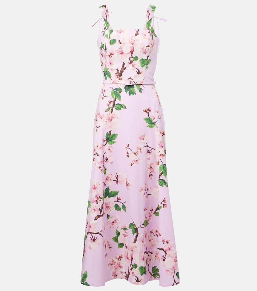 oscar de la renta floral cotton