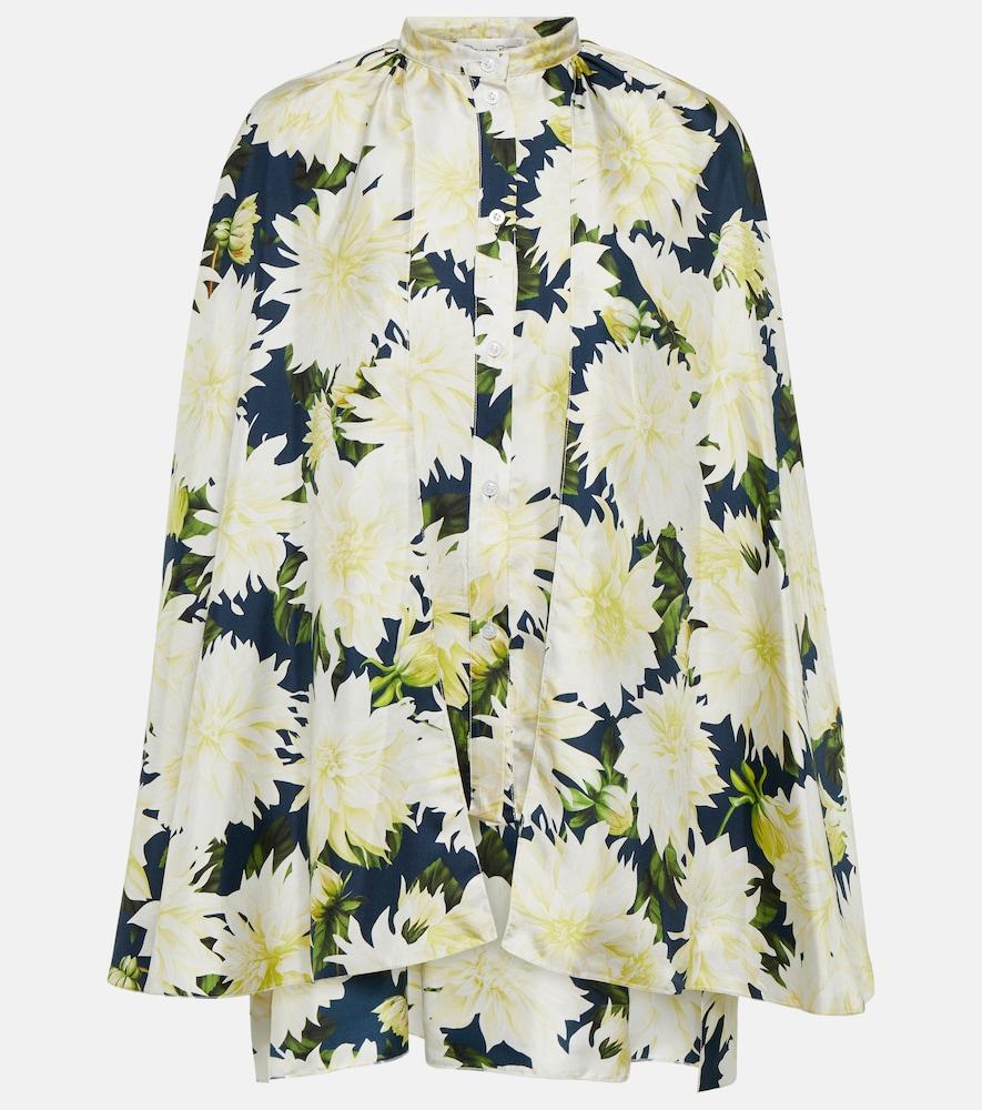 oscar de la renta floral cotton