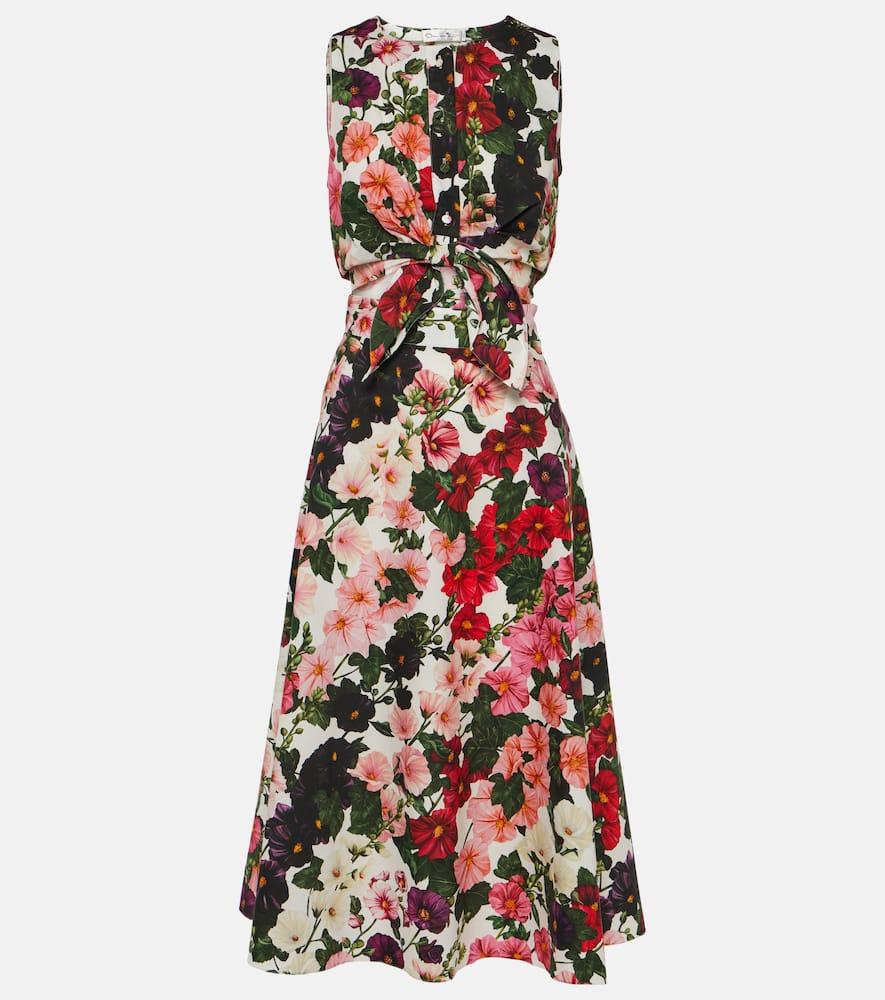 oscar de la renta floral cotton