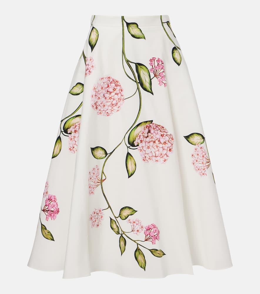 oscar de la renta floral cotton