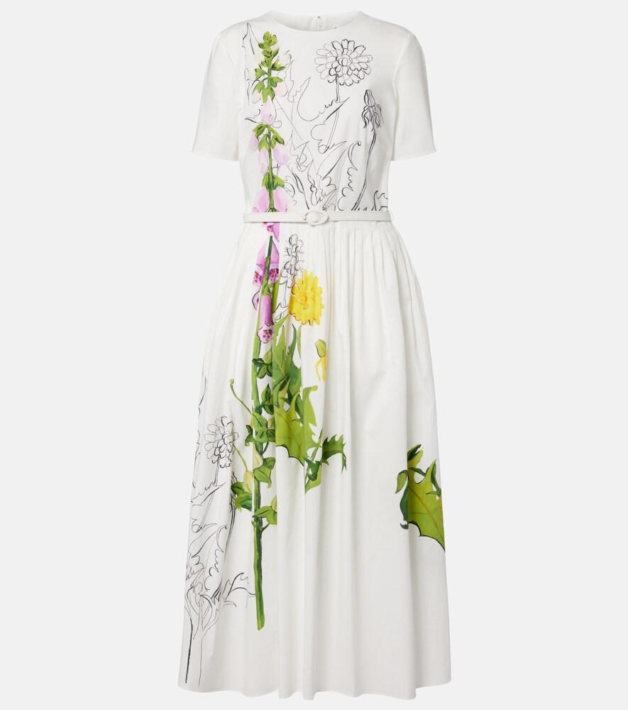 oscar de la renta foxglove cotton