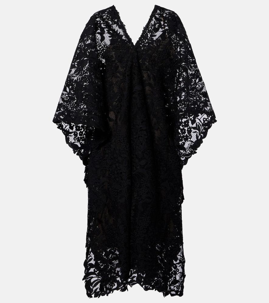 oscar de la renta guipure lace kaftan