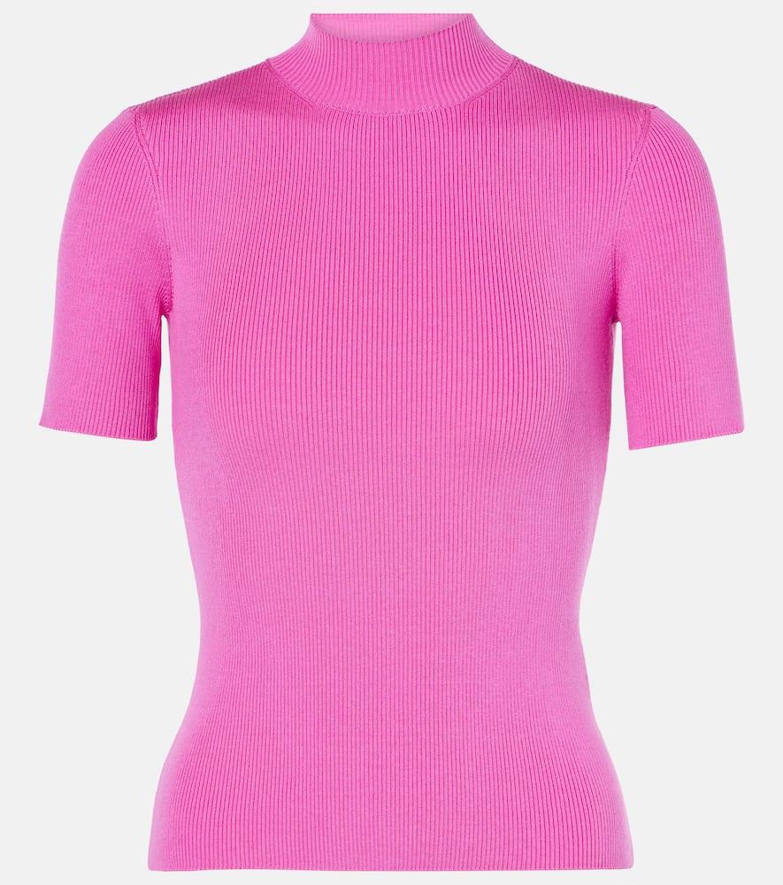 oscar de la renta jersey top