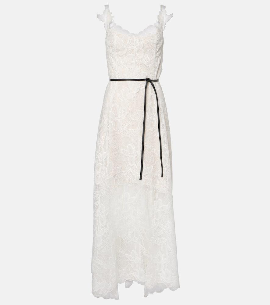 oscar de la renta lace gown
