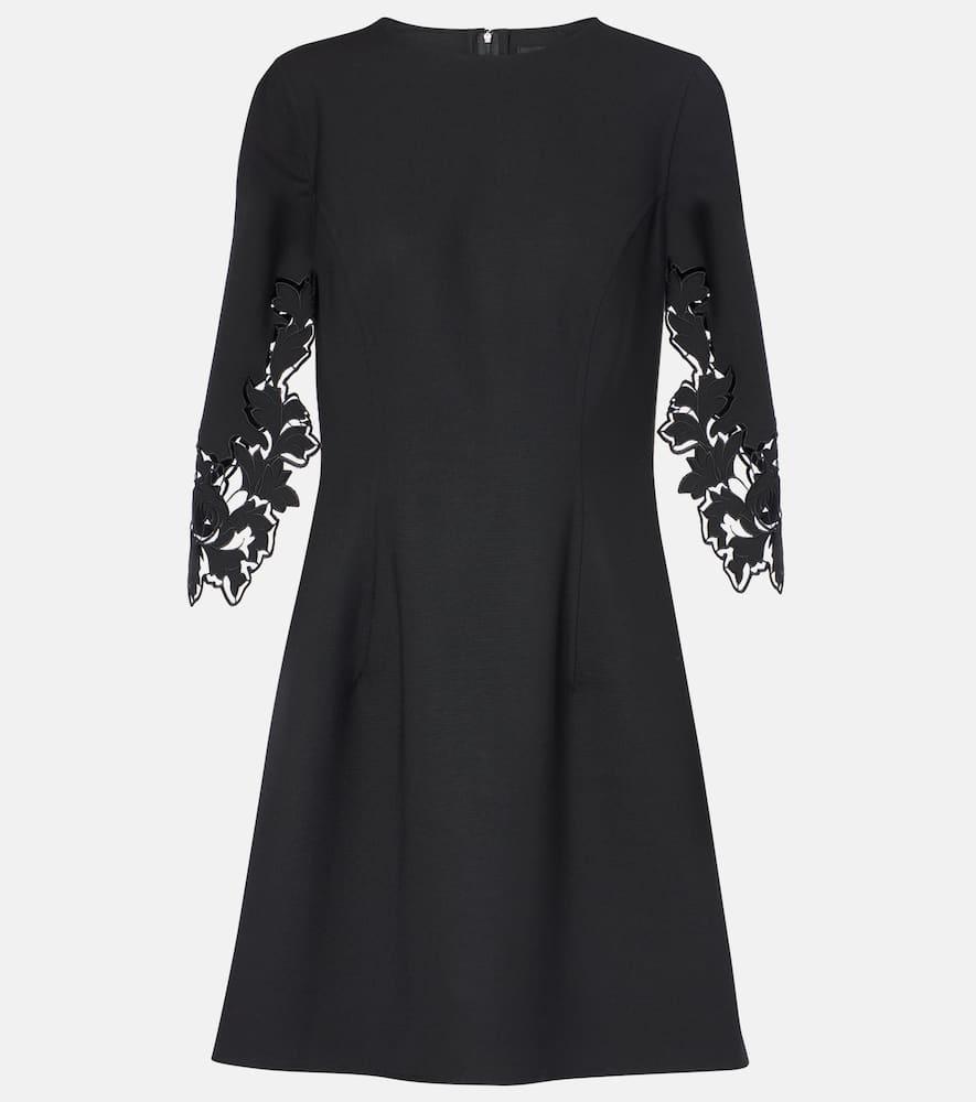 oscar de la renta peony cutout wool