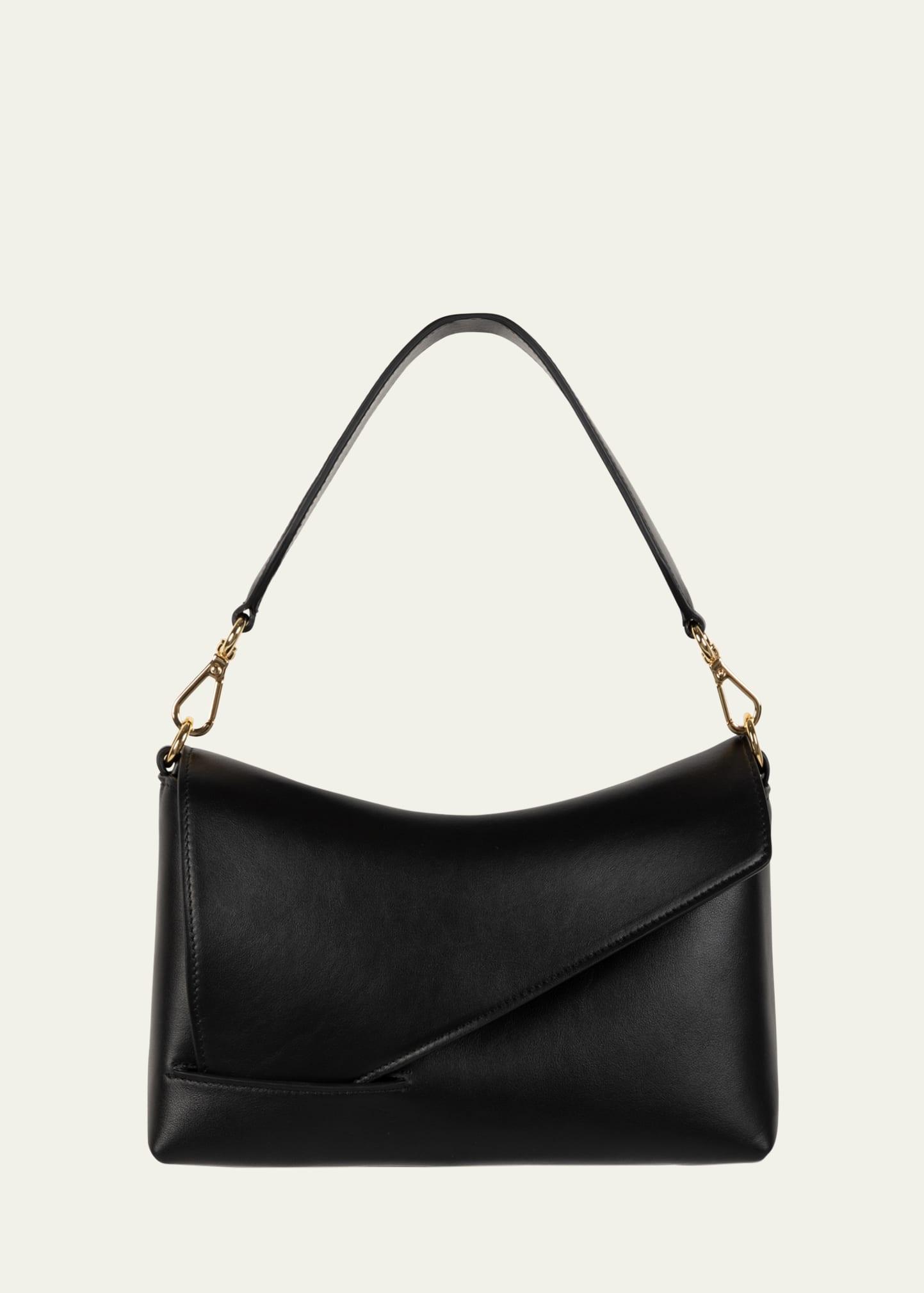 oscar flap leather shoulder bag