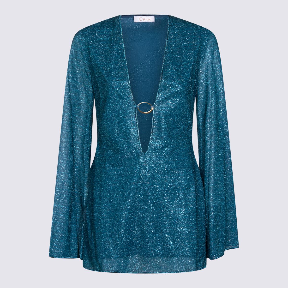 oseree dresses peacock pa metallic - women