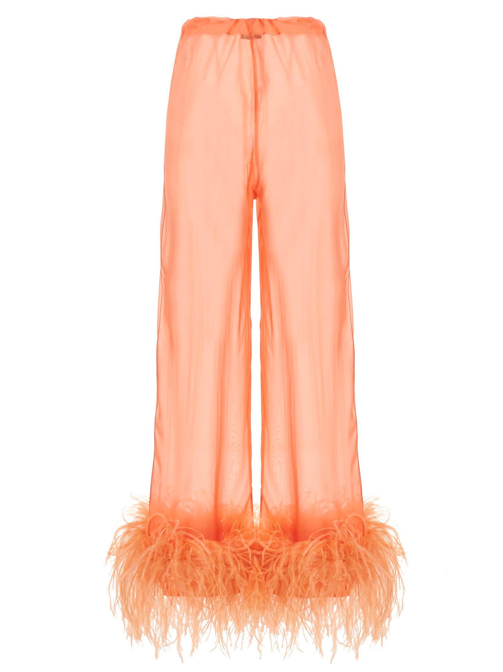 oseree feather silk pants