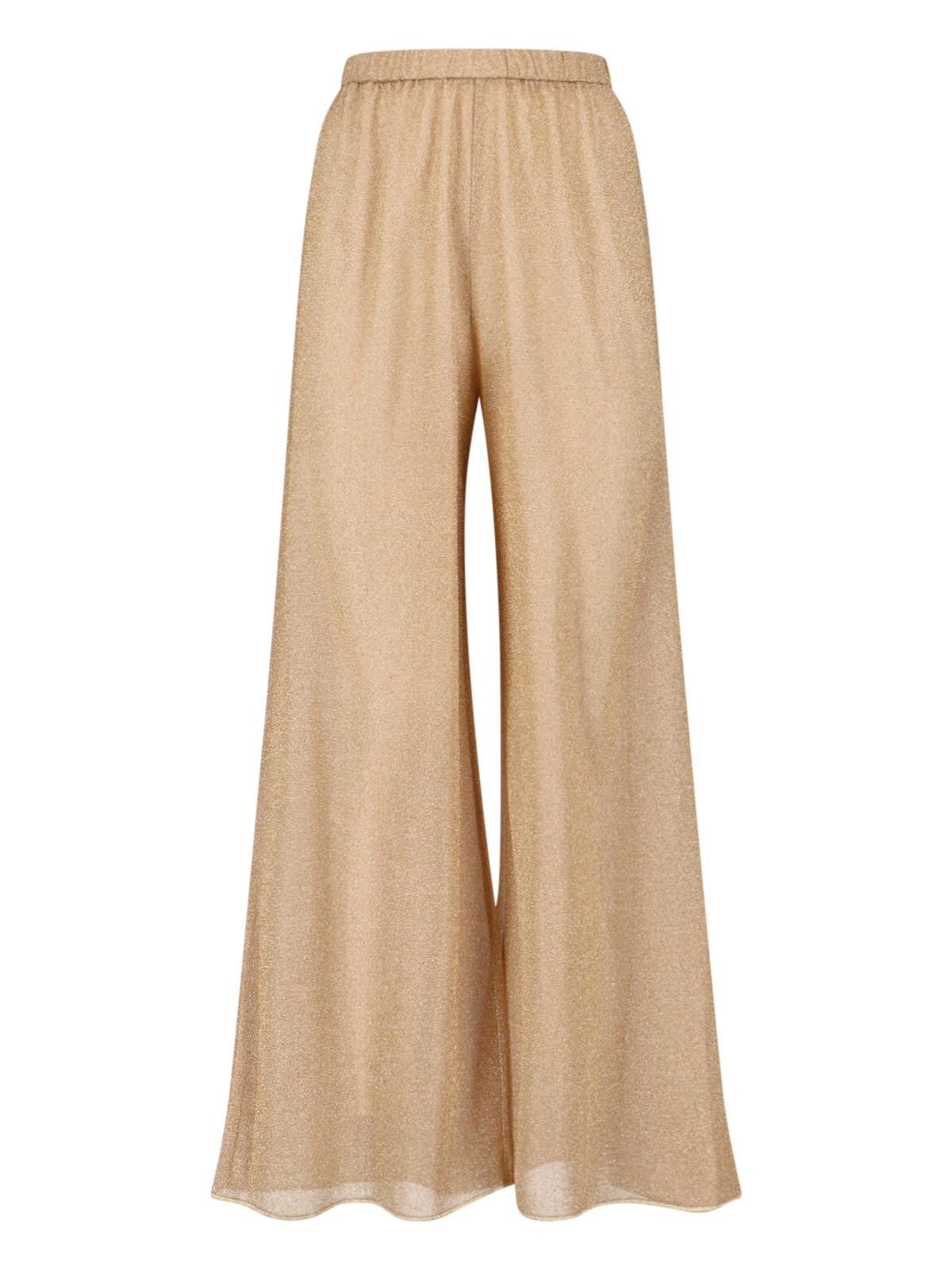 oseree trousers golden polyamide - women
