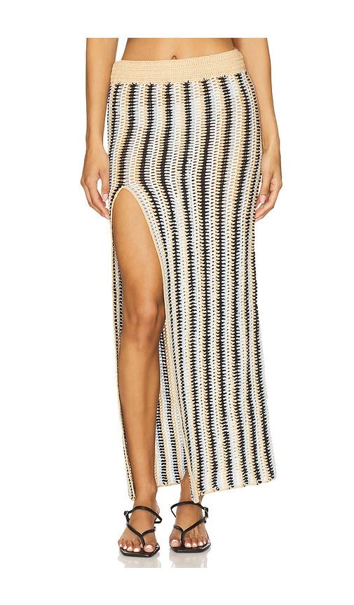 osis studio kristine skirt in tan.