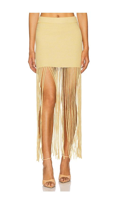 osis studio libby skirt in lemon.