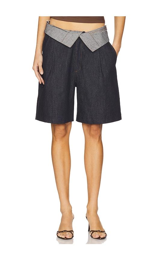 osis studio lily shorts in blue.