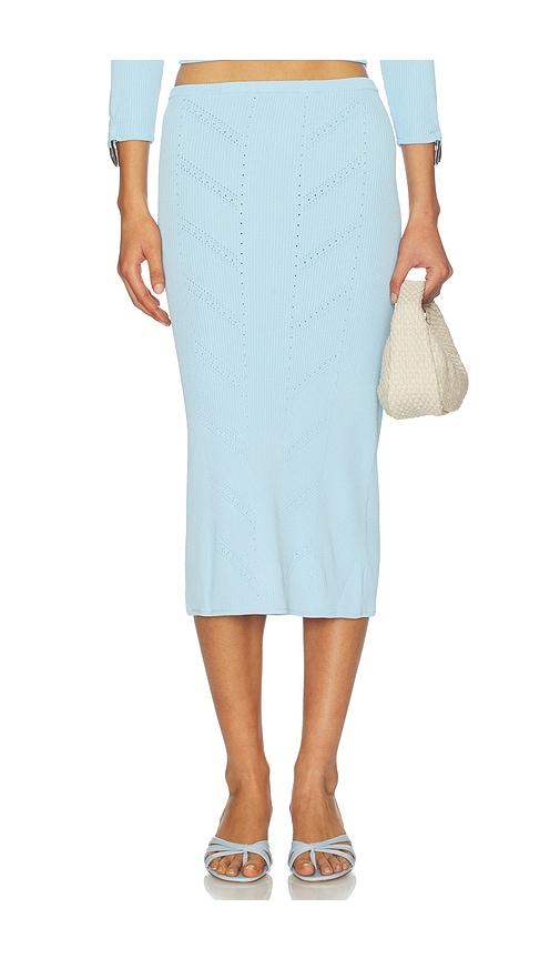 osis studio lux skirt in baby blue.