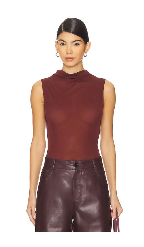osis studio naya top in burgundy.