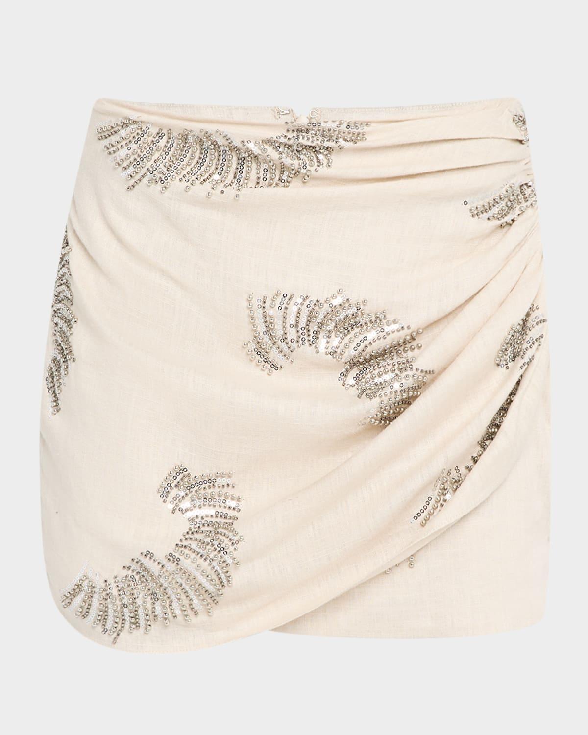 otis embellished mini skirt