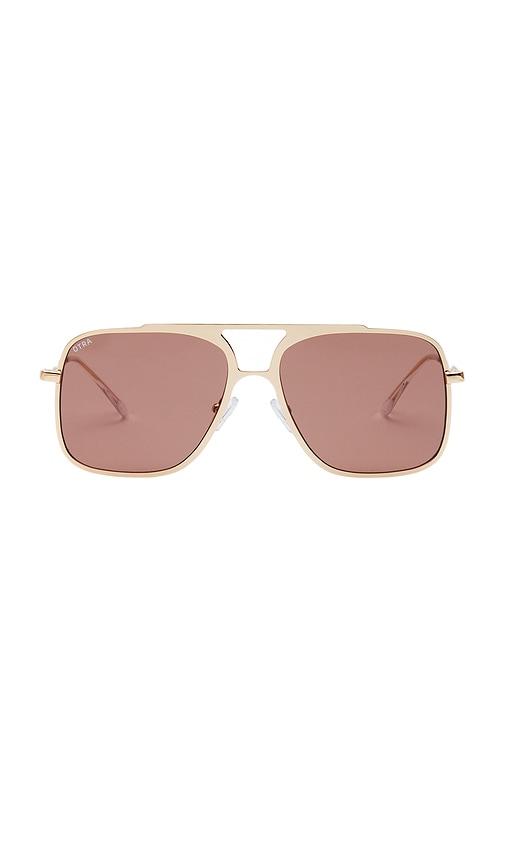 otra bodie sunglasses in metallic gold.