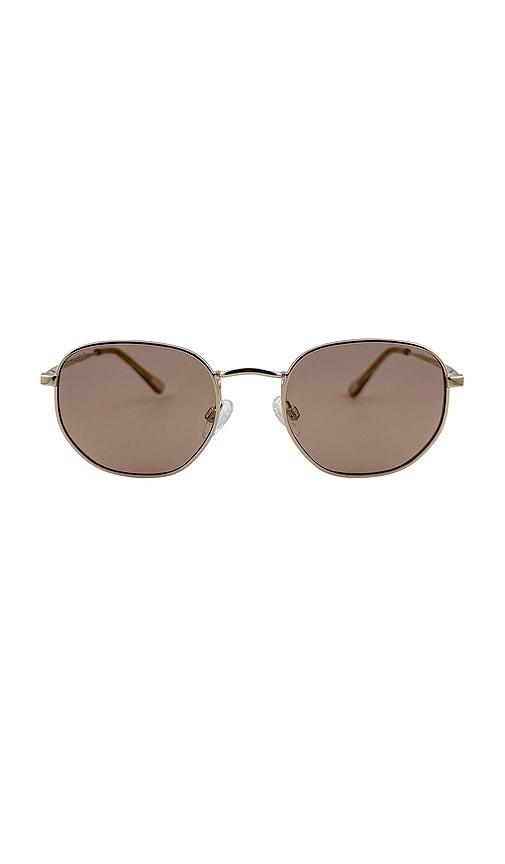 otra bowie sunglasses in metallic gold.