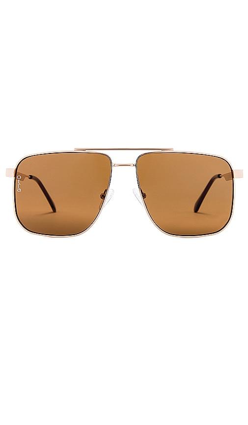 otra sorrento sunglasses in metallic gold.