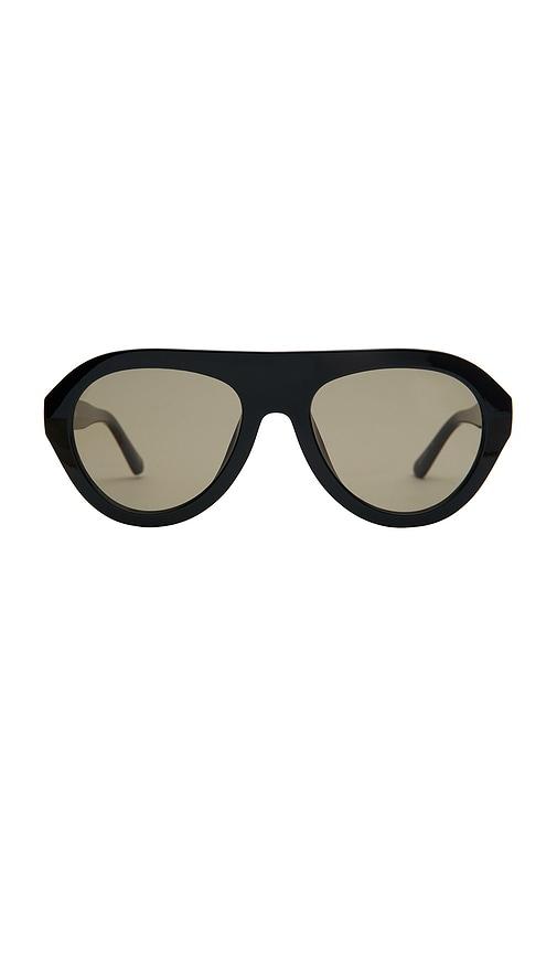 otra x grandquist maddy sunglasses in black.