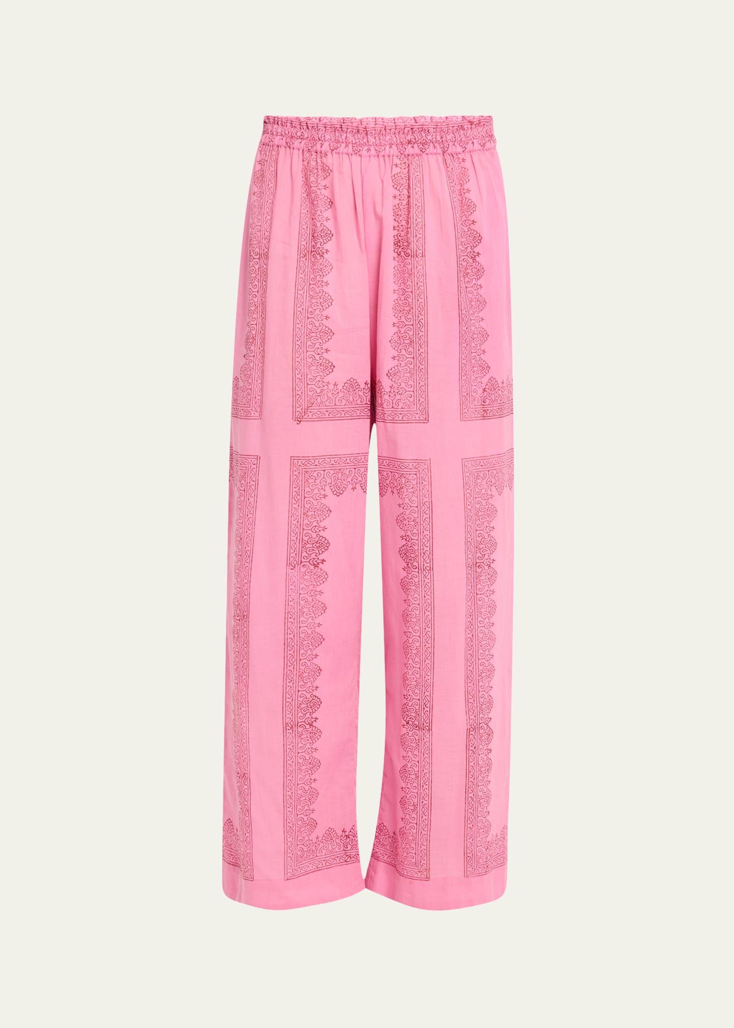 otto fuchsia tile pants