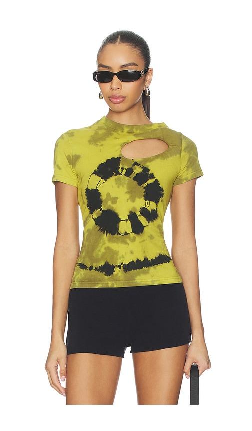 ottolinger donut exo t-shirt in green,yellow.