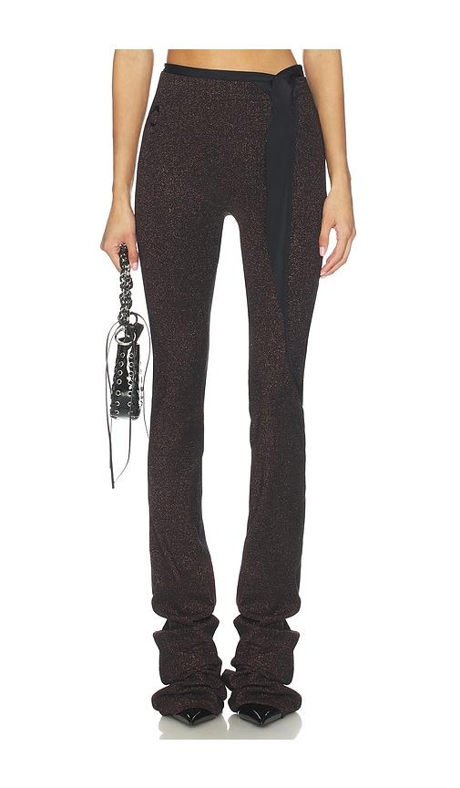 ottolinger drape lounge pant in black.