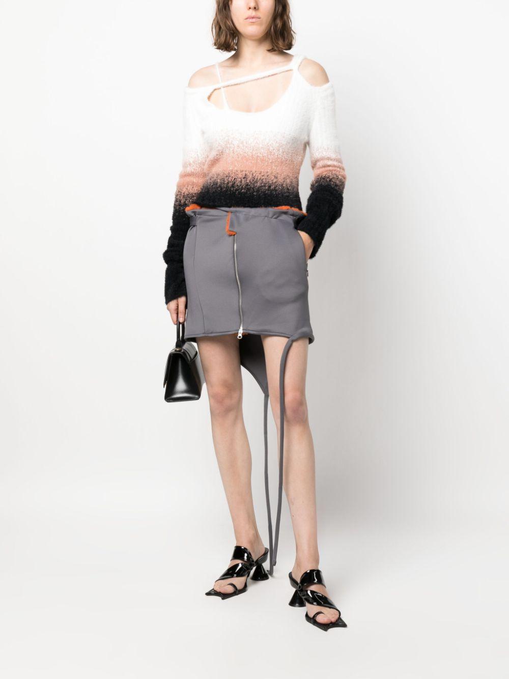 ottolinger skirts grey polyester elastoidene - women