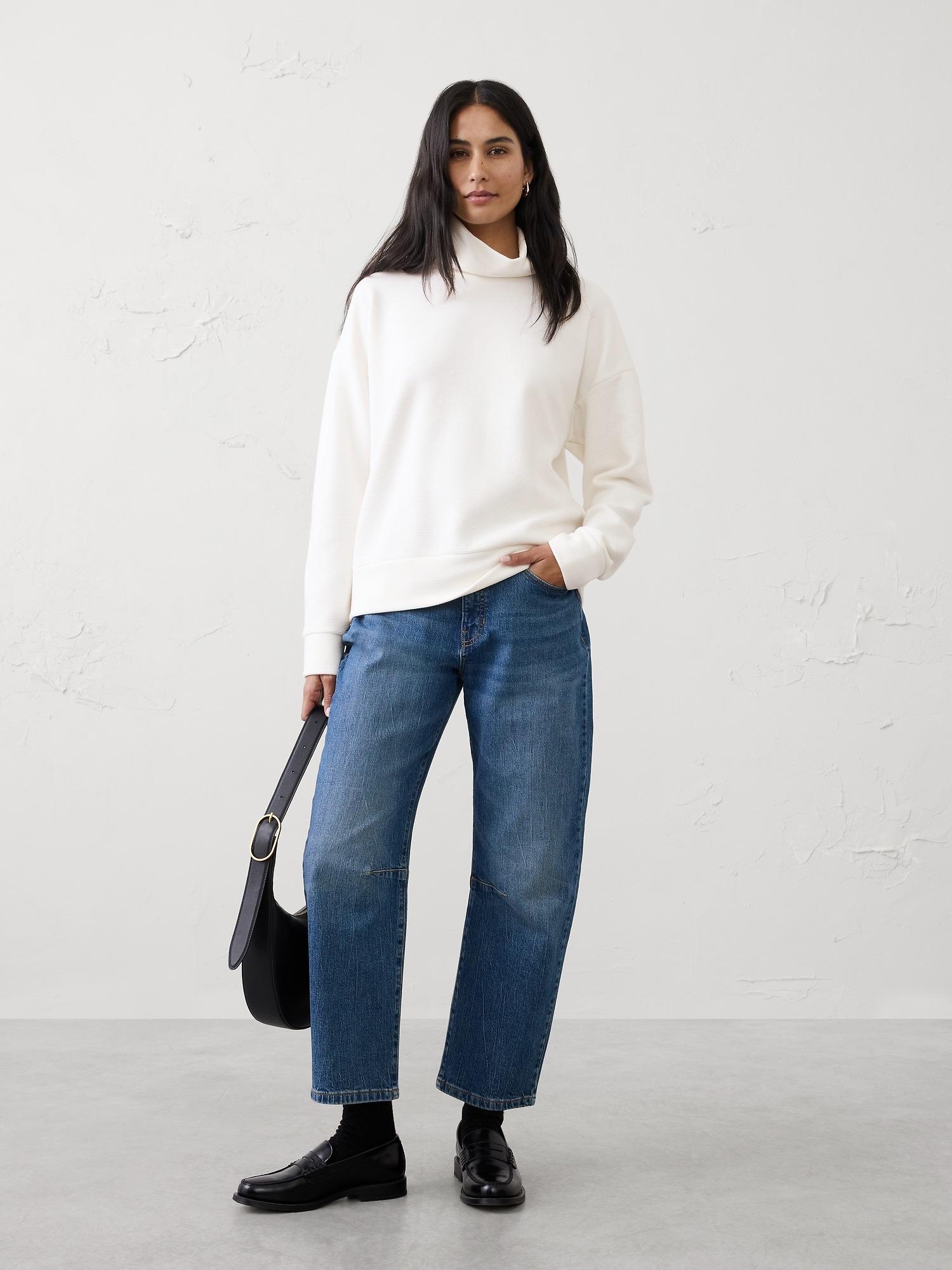 ottoman turtleneck sweatshirt