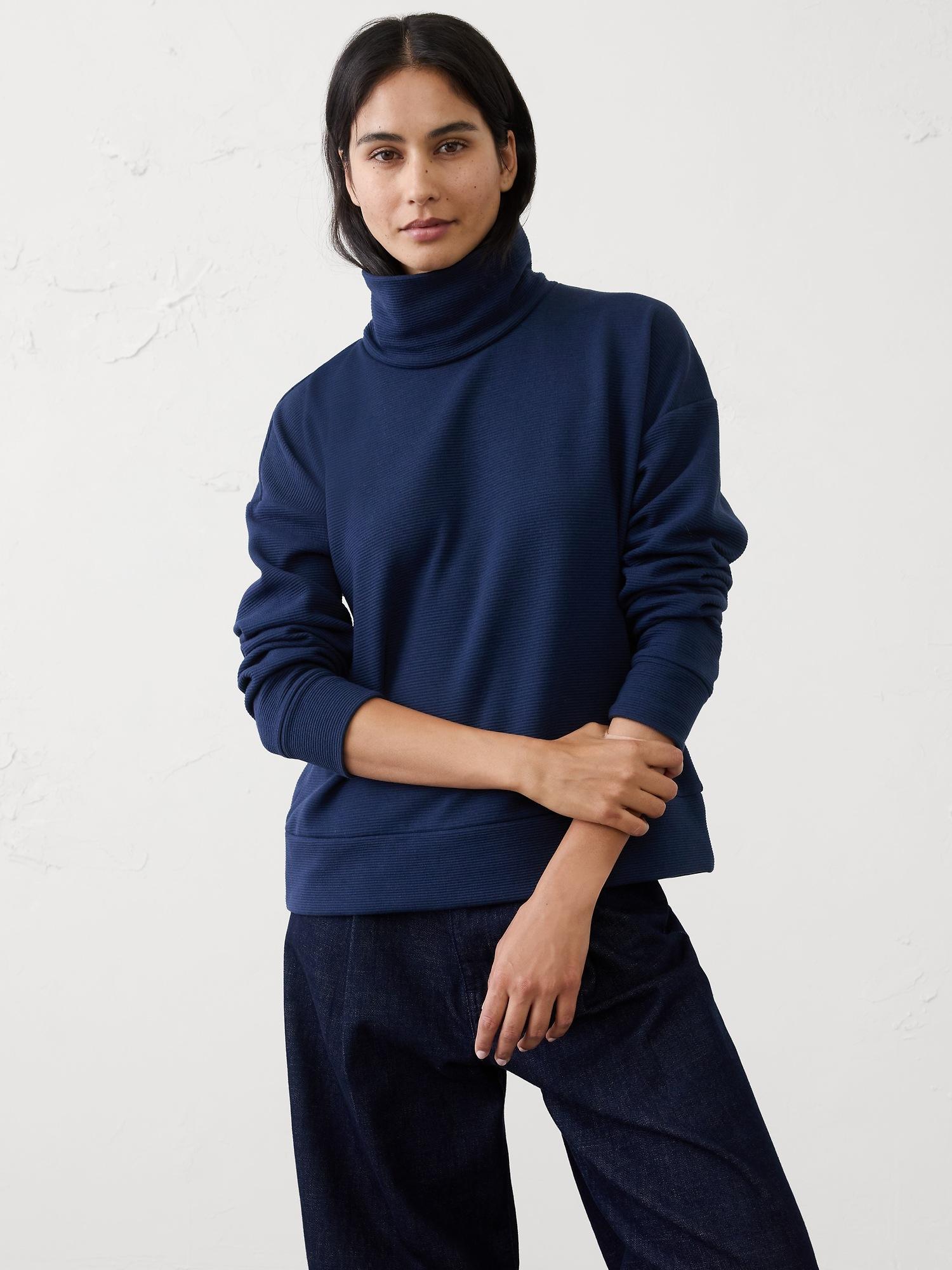 ottoman turtleneck sweatshirt