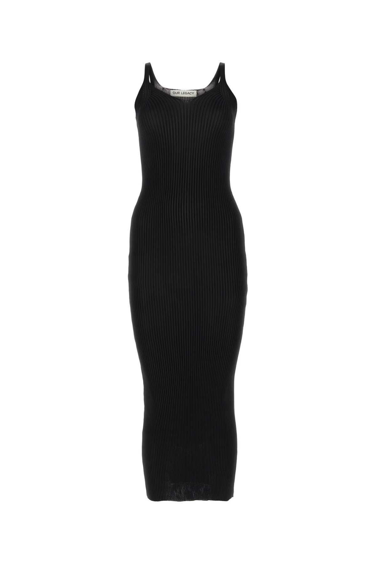 our legacy black polyester dress