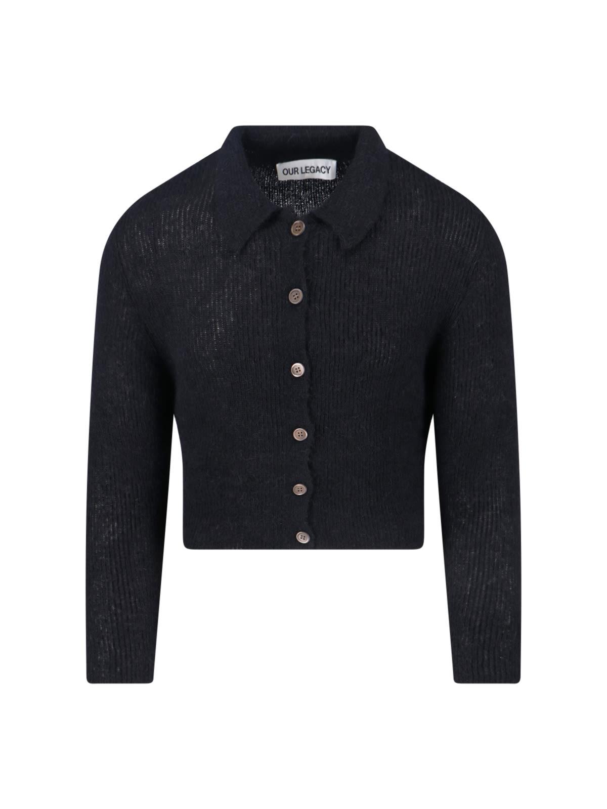 our legacy crop knit cardigan mazzy