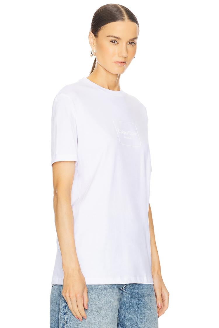outline box logo tee