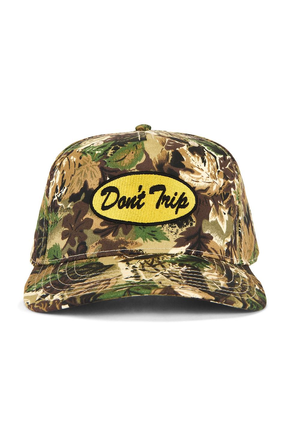 oval real tree camo 5 panel snapback hat