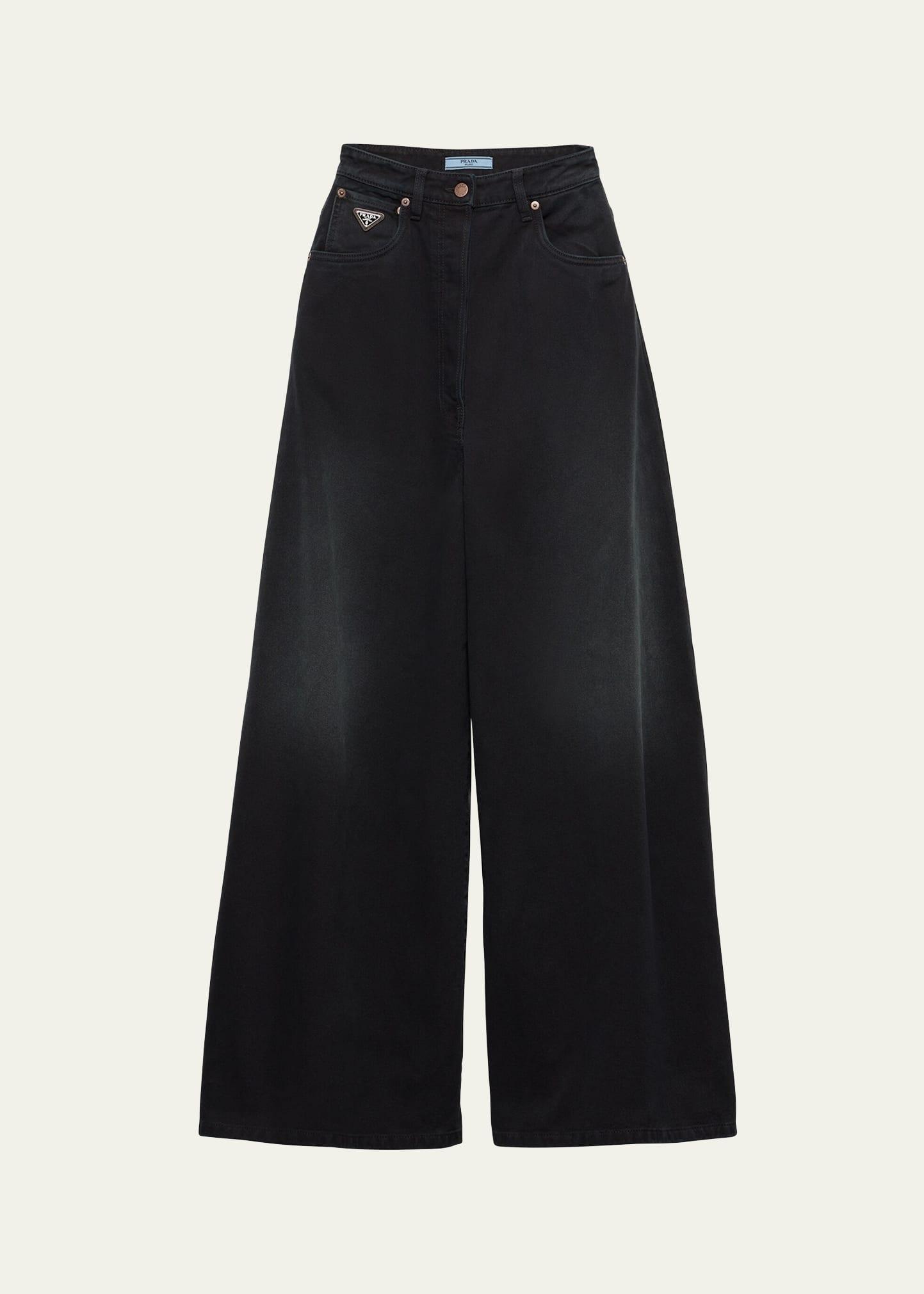oversize denim pants