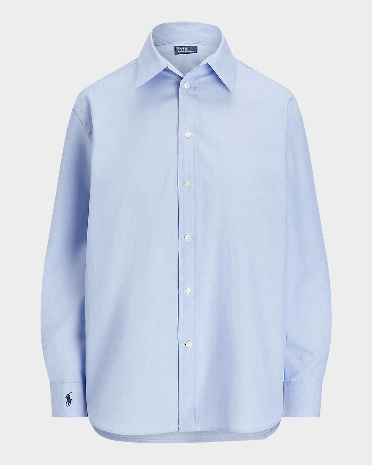 oversize-fit cotton shirt