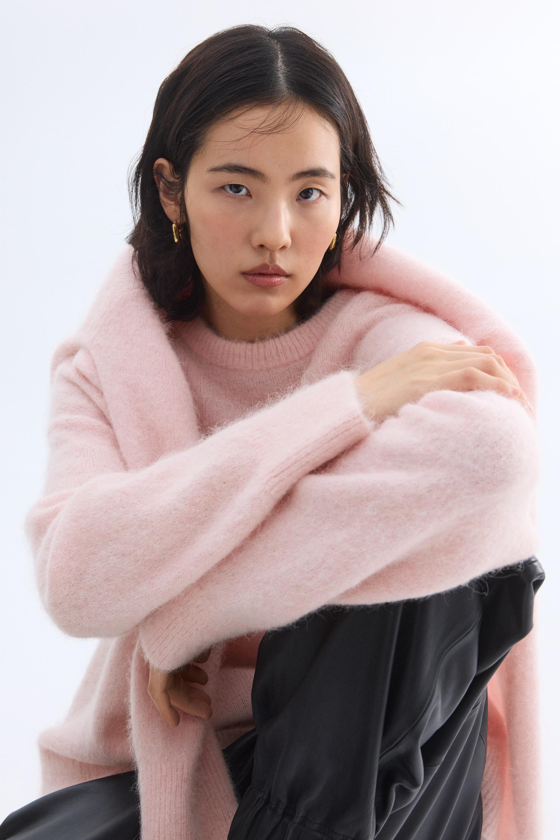 oversized alpaca-blend sweater