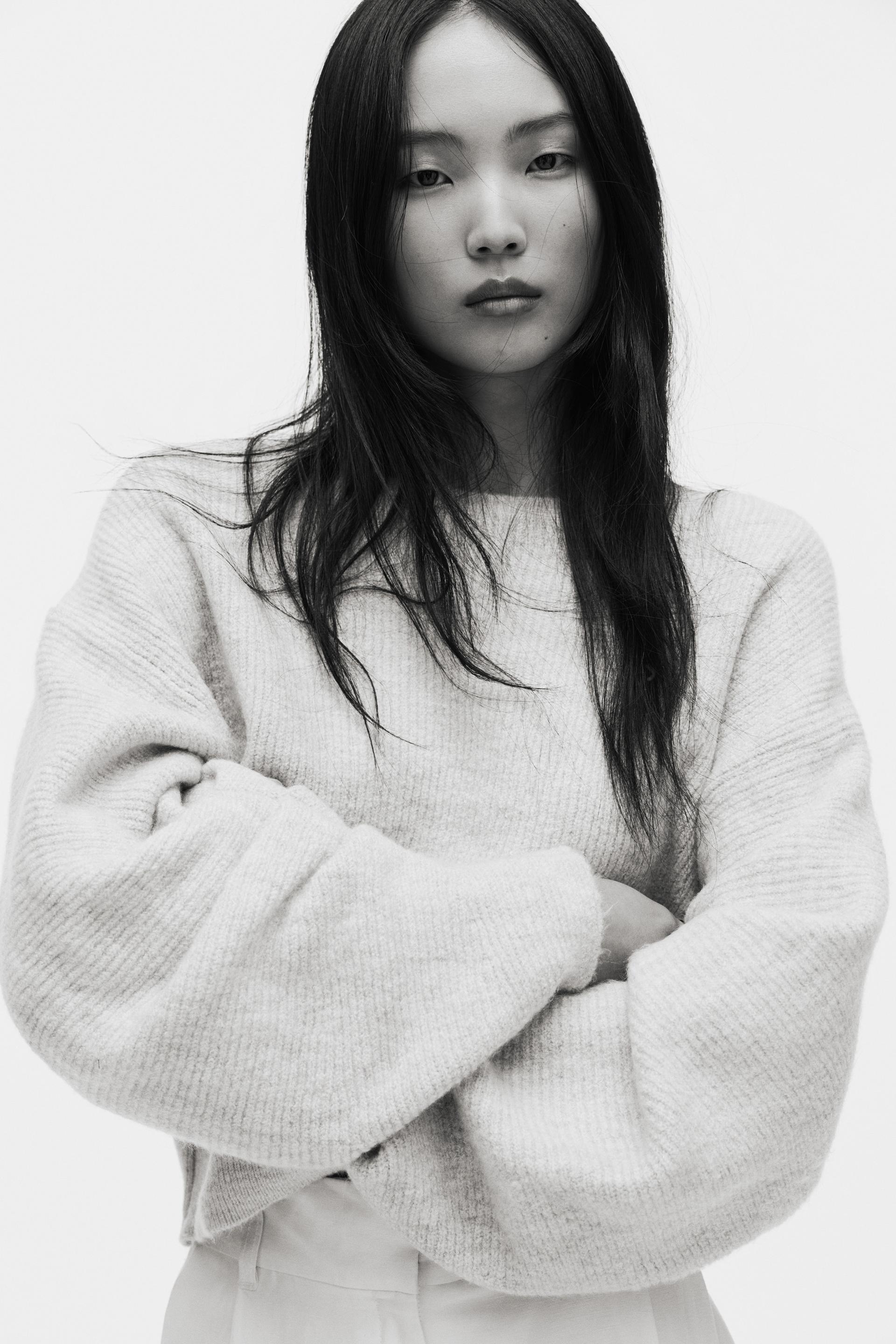 oversized boat-neck sweater