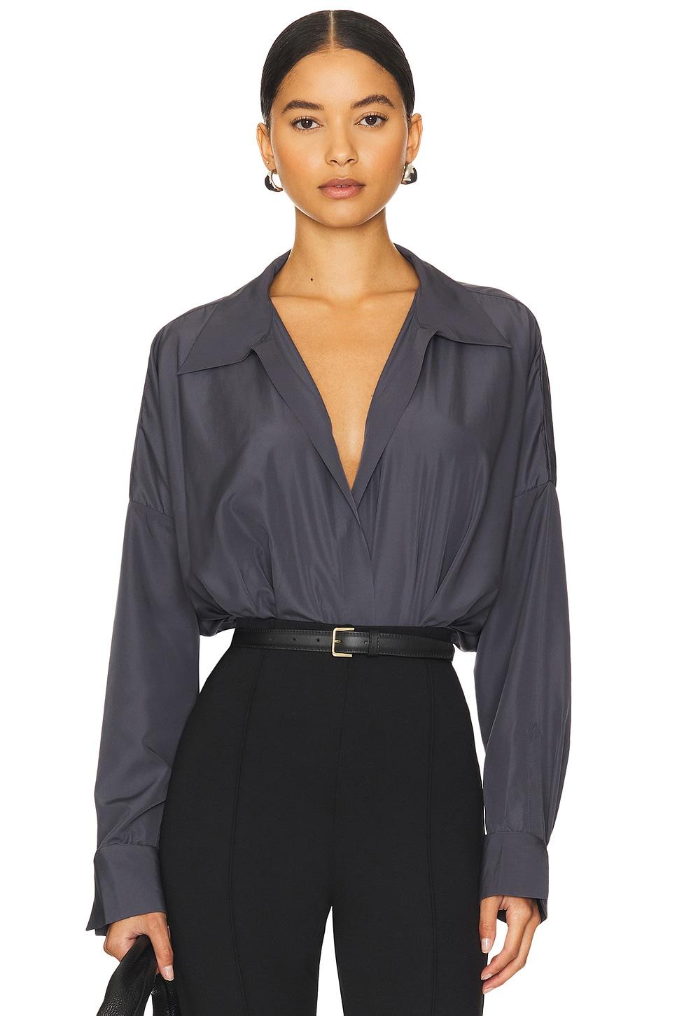 oversized boyfriend shirt bodysuit