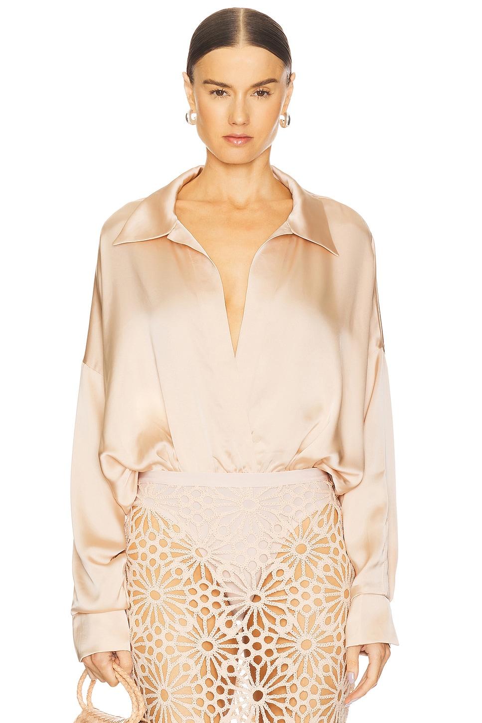 oversized boyfriend shirt bodysuit