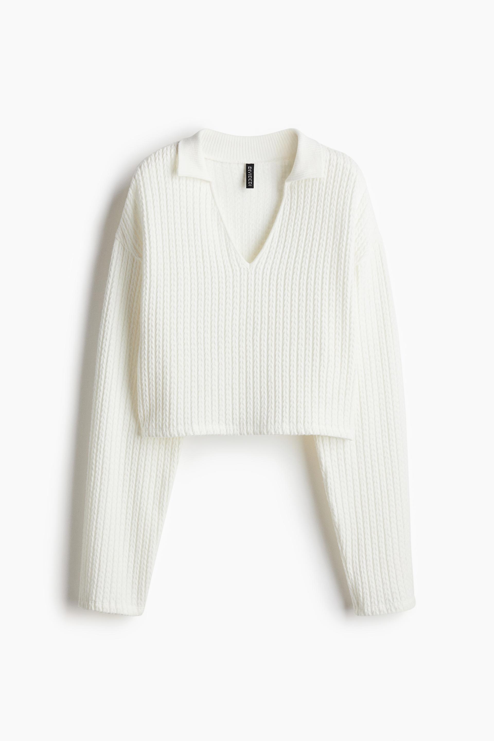 oversized cable-knit-look sweater