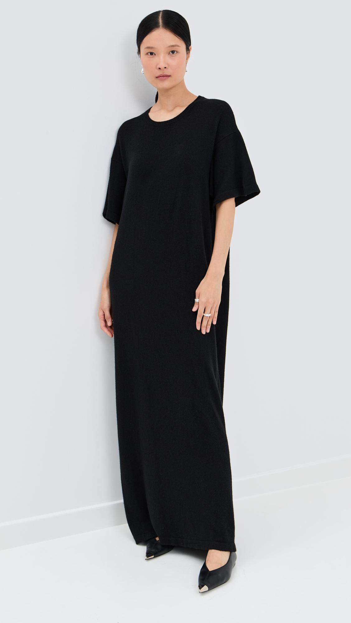 oversized cashmere tee dress