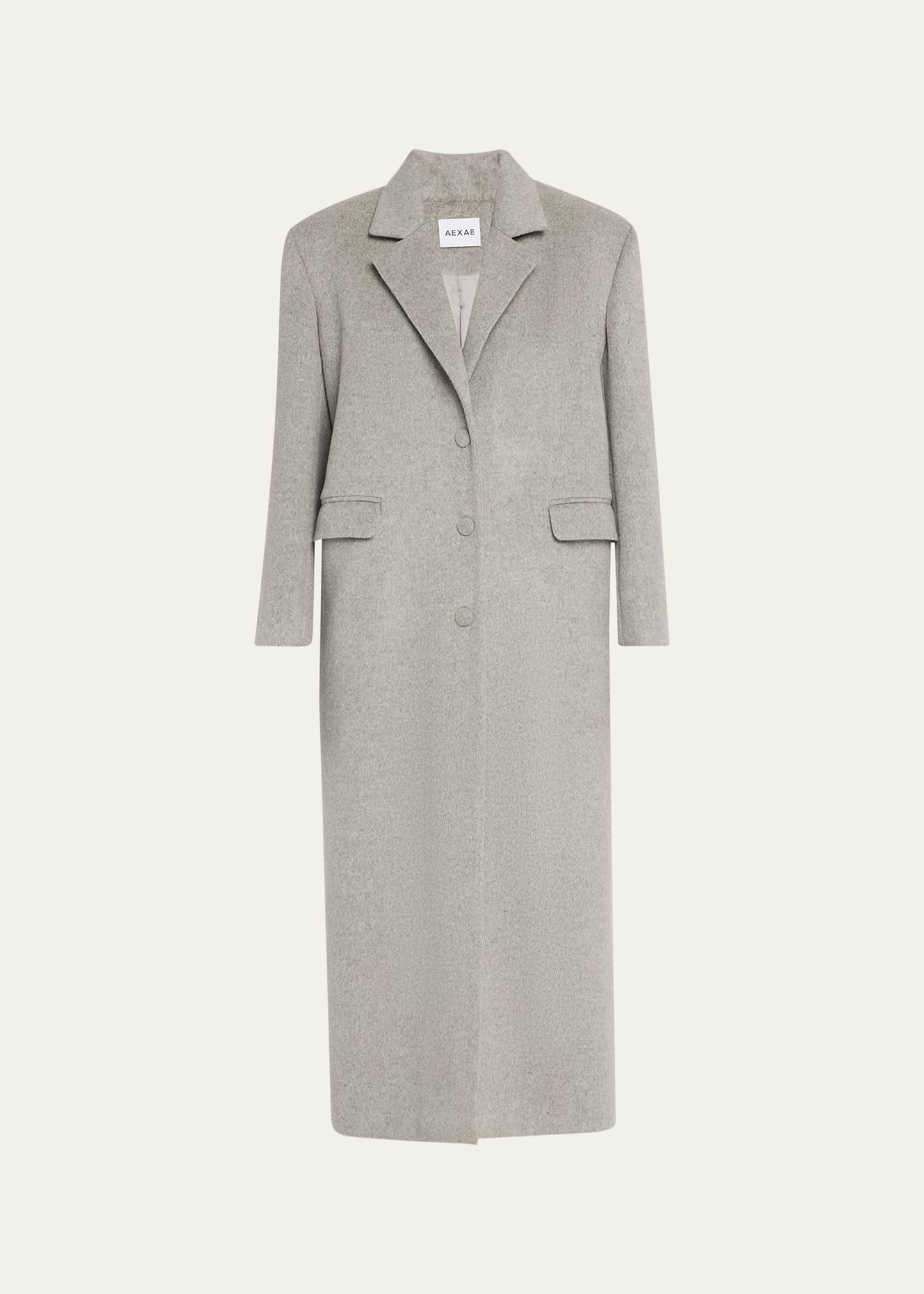 oversized cashmere-wool blazer coat