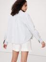 oversized chambray side-split shirt