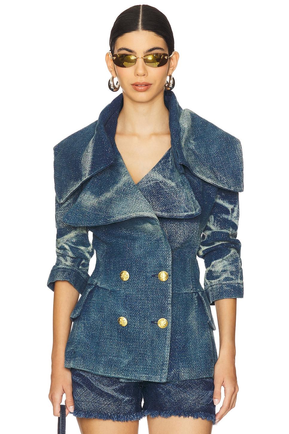 oversized collar blazer