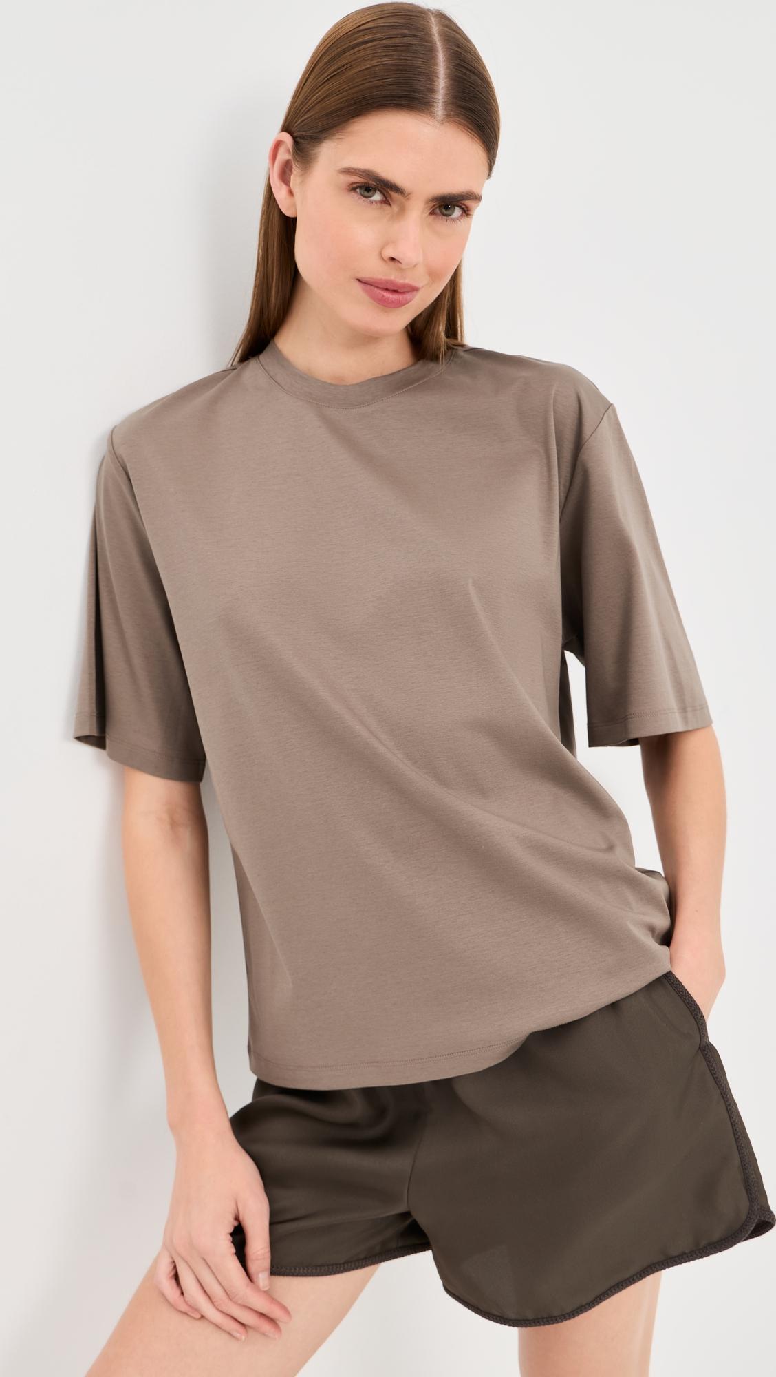 oversized cotton silk t-shirt