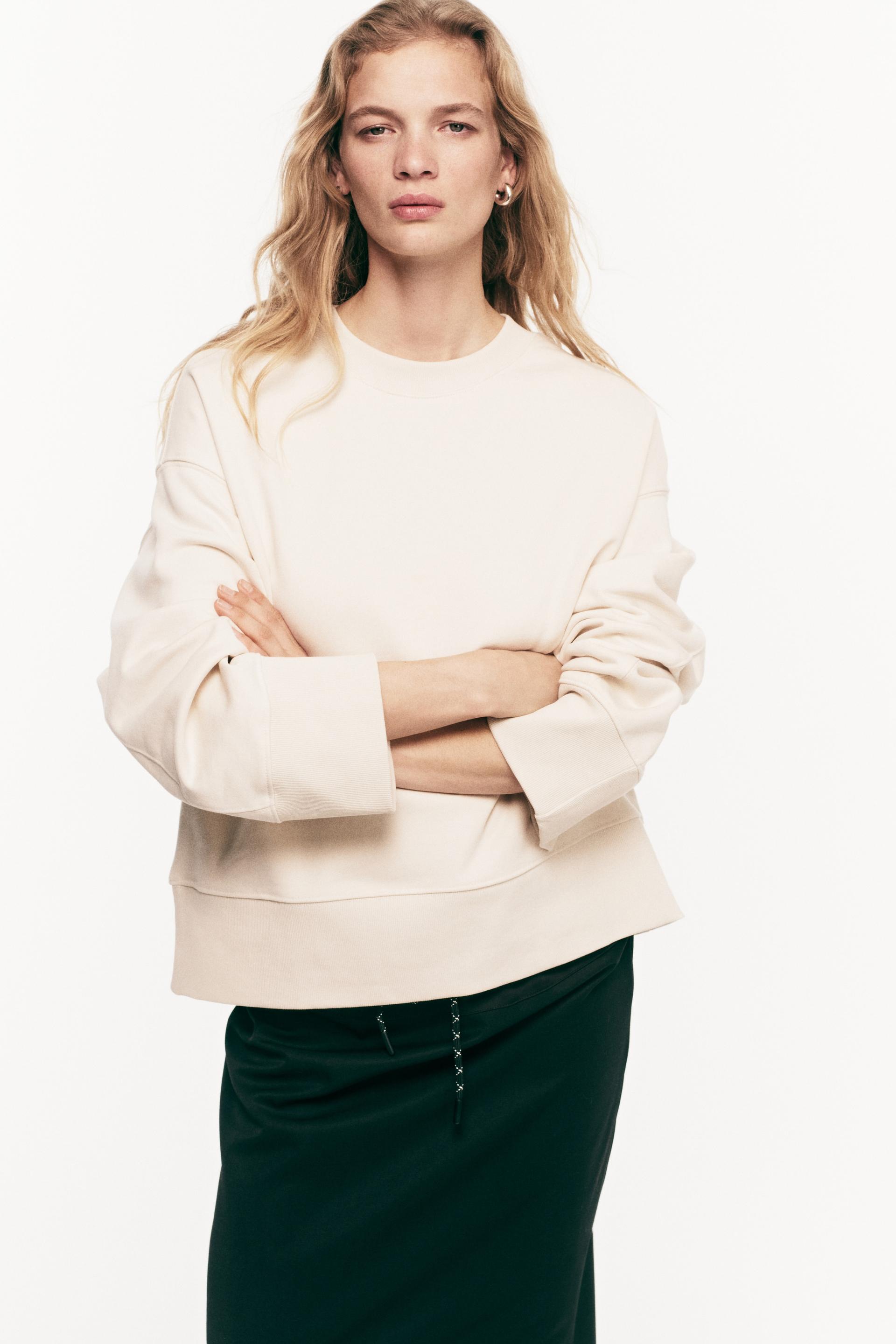 oversized cotton sweatshirt