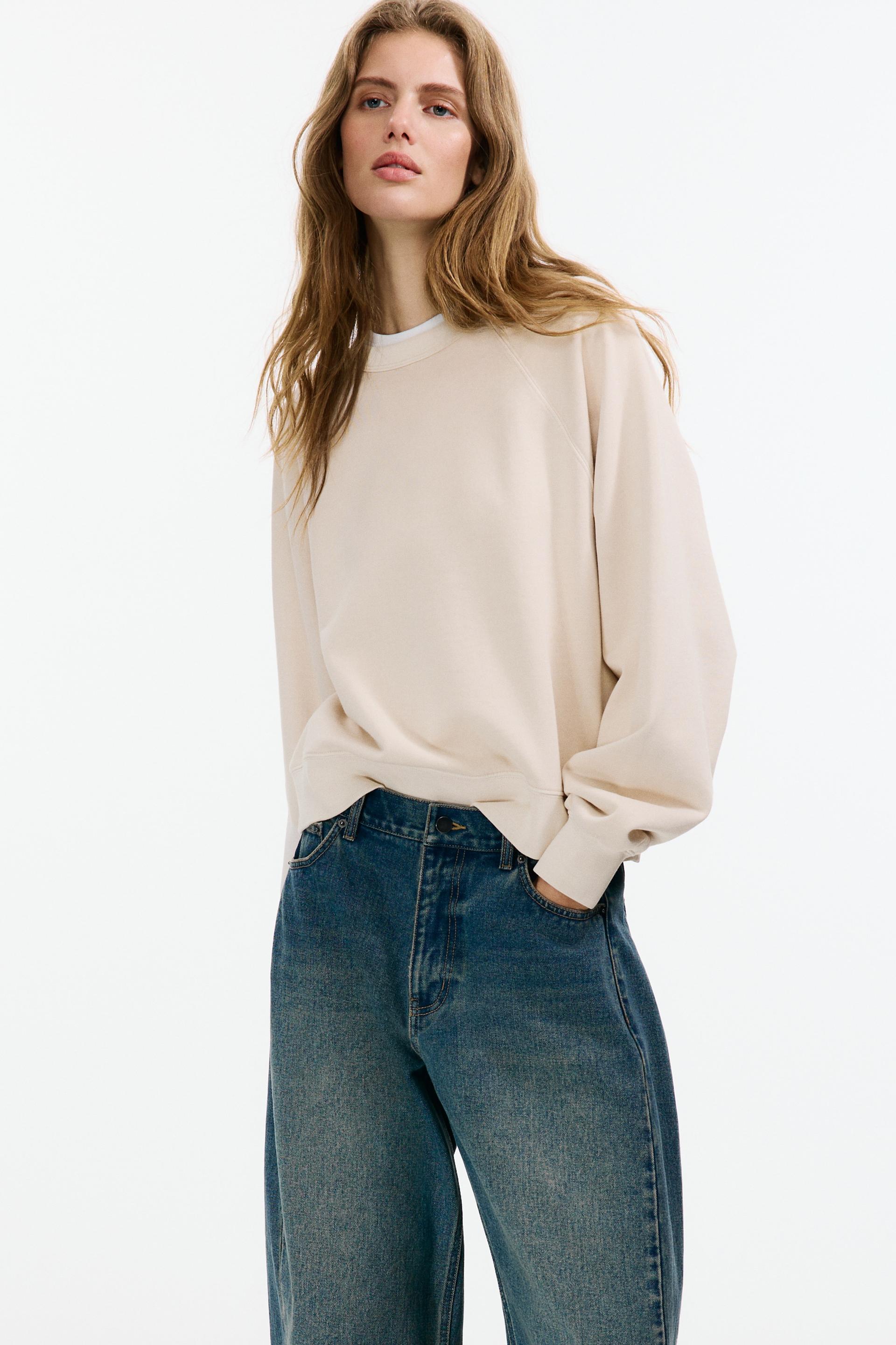 oversized cotton sweatshirt