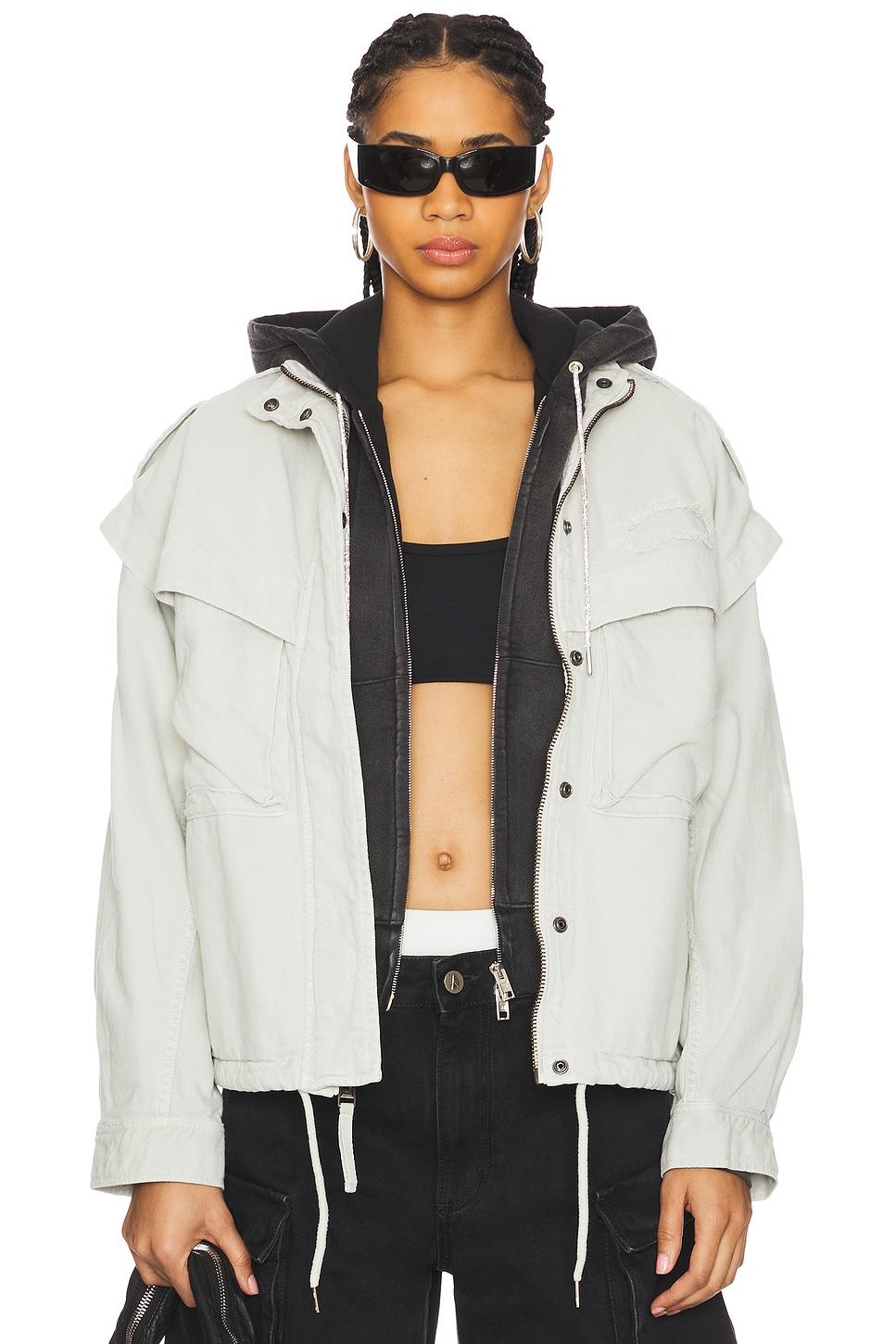 oversized cotton utility jacket