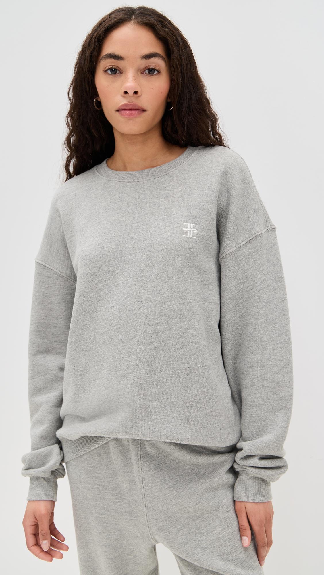 oversized crew neck sweatshirt