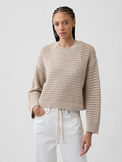 oversized crochet sweater